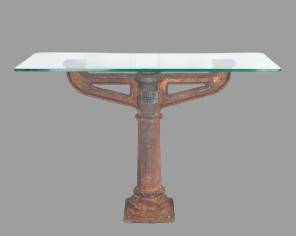 An 19th Century Cast Iron Console